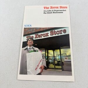 Vintage The Xerox Store Computer Printer Supplies Pamphlet Brochure